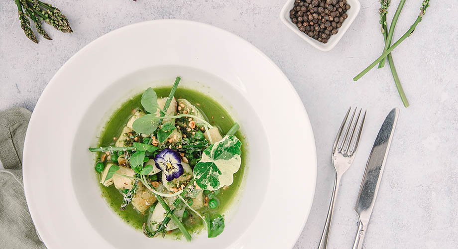 wild asparagus gnocchi